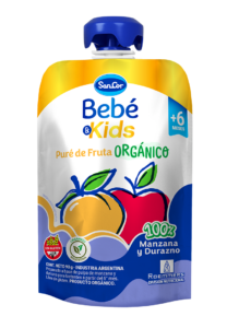 SanCor Bebé & Kids puré de fruta sabor manzana y durazno SanCor Bebé & Kids puré de fruta sabor manzana y durazno