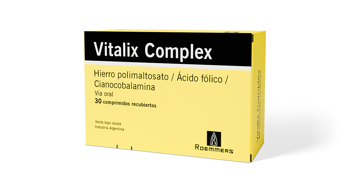 Vitaliz Complex - Hierro polimaltosato / Ácido fólico / Cianocobalamina